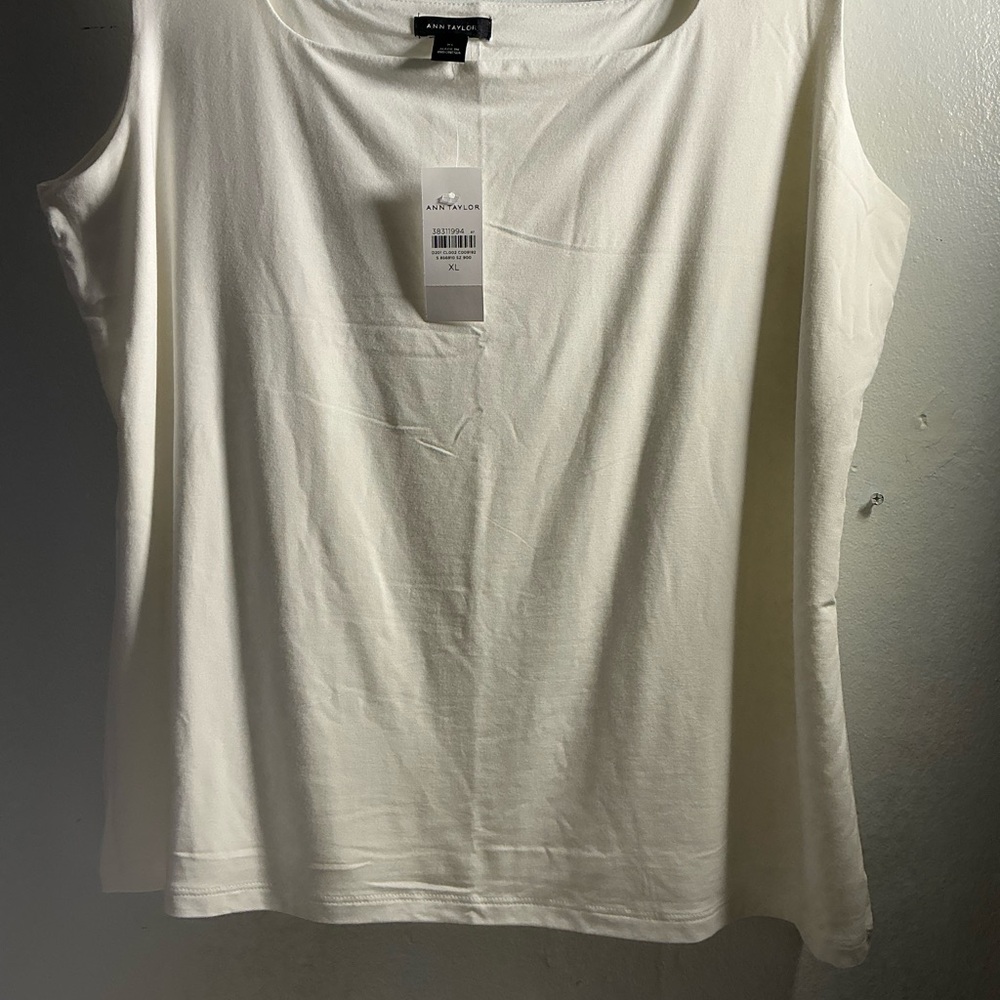 Ann Taylor white Crewneck Tee size XL - Picture 9 of 16